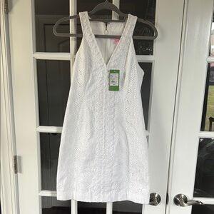 💗💗💗 Sale! Lilly Pulitzer White Halter Mini Sundress!